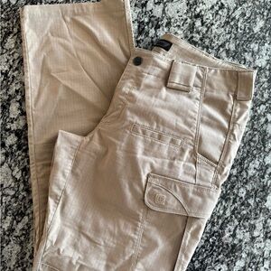 Women’s 5.11 Tactical Tan Cargo Pants Durable Utility Design